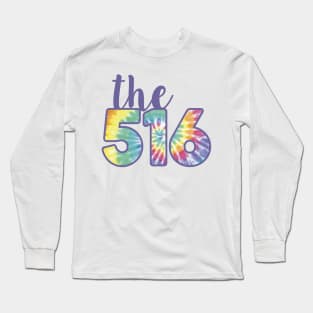 The 516 Area Code tie dye Long Sleeve T-Shirt